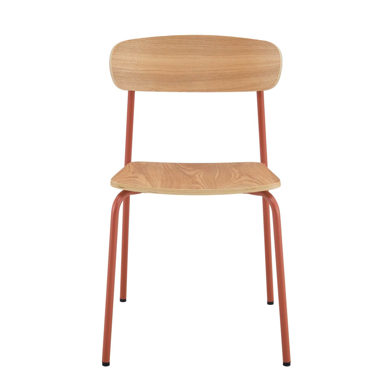 Lot de 2 chaises de restaurant en métal et bois