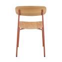 Lot de 2 chaises de restaurant en métal et bois