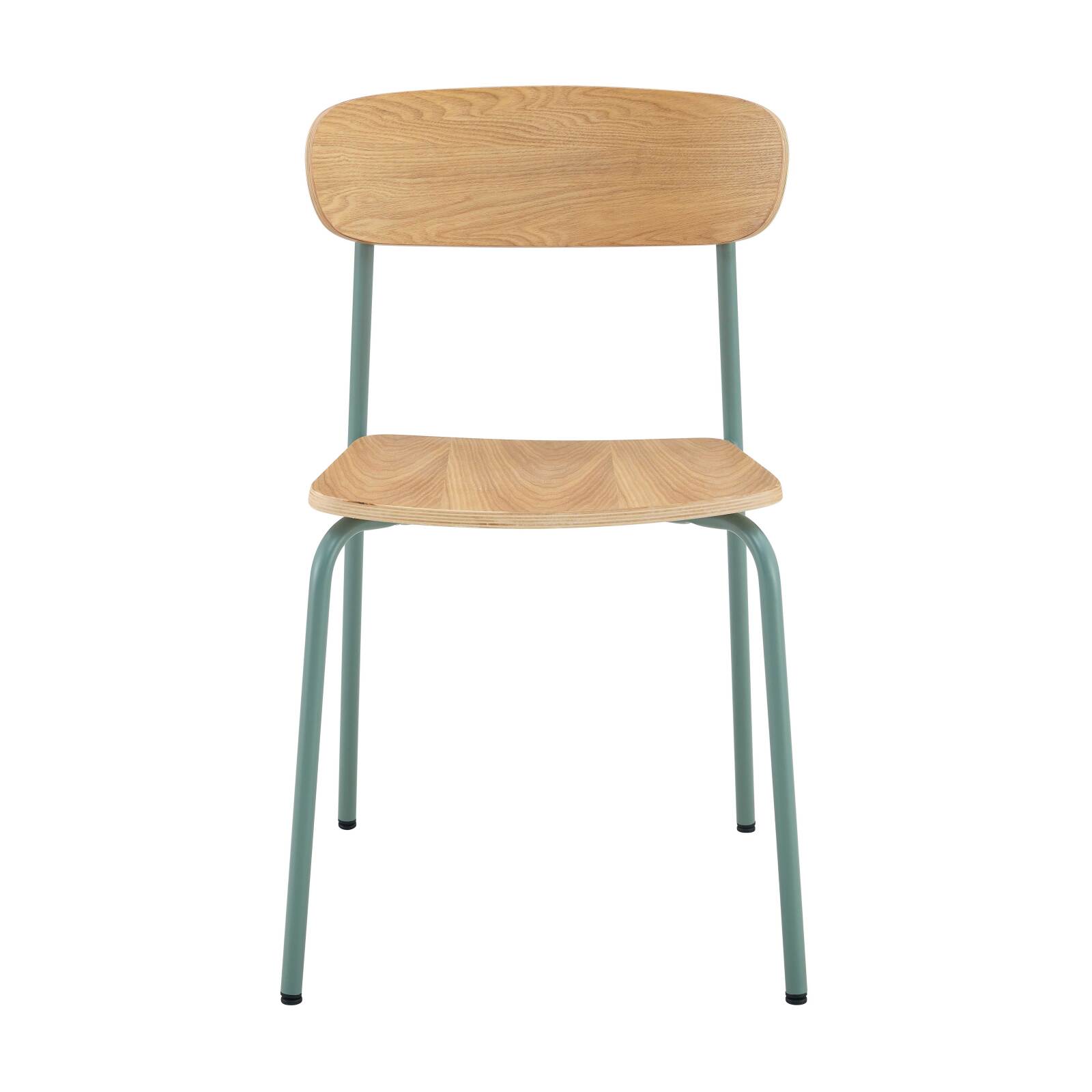 Lot de 2 chaises de restaurant en métal et bois