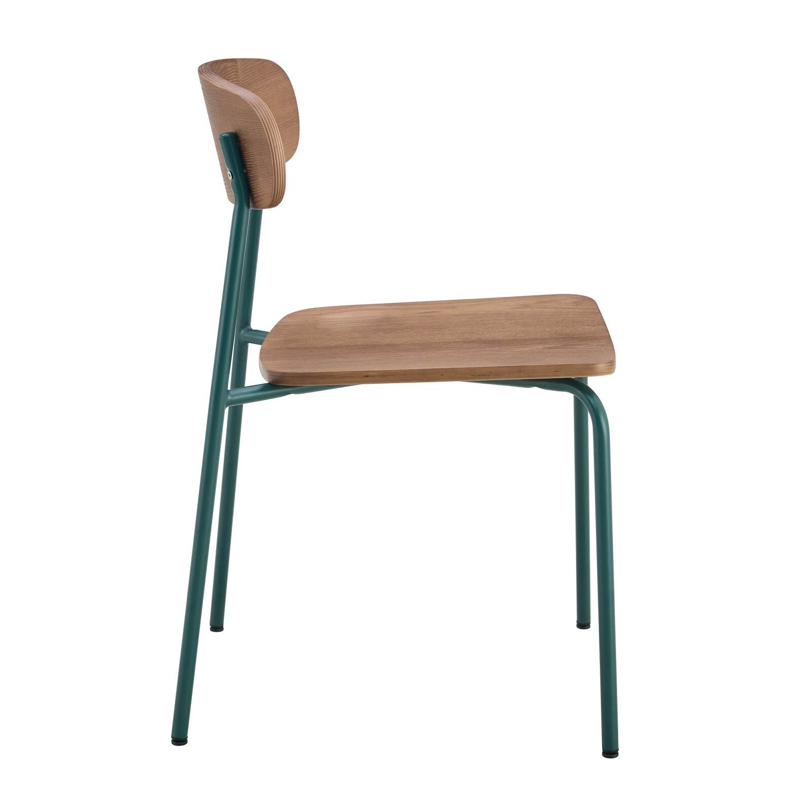 Lot de 2 chaises de restaurant en métal et bois