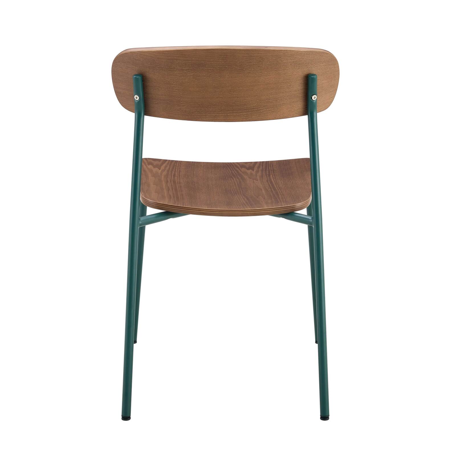 Lot de 2 chaises de restaurant en métal et bois