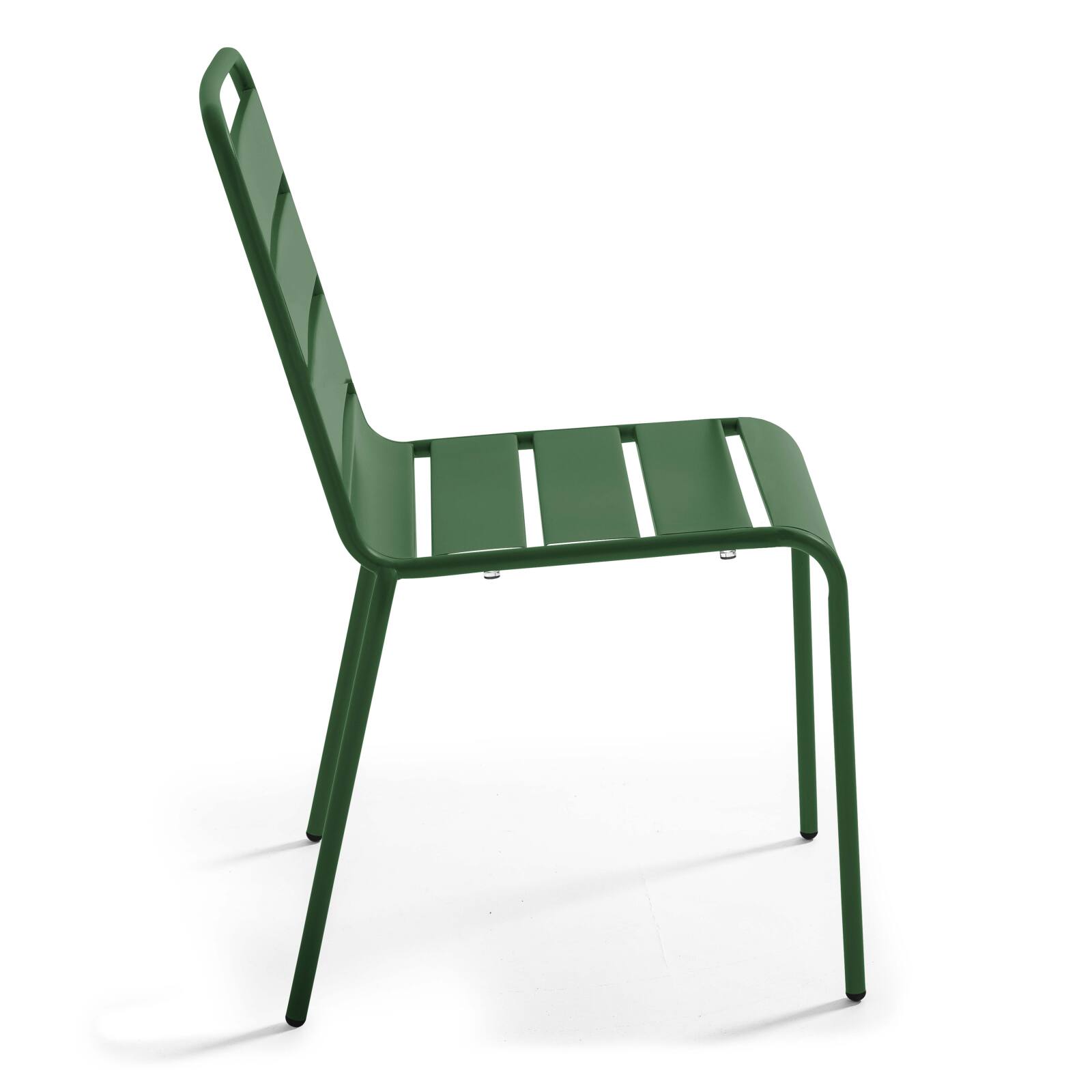 Chaise de terrasse de restaurant en métal thermolaqué