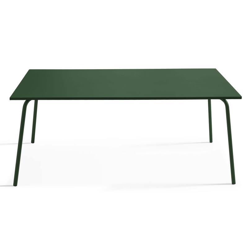 Table de restaurant en métal 8 personnes 180x90 cm