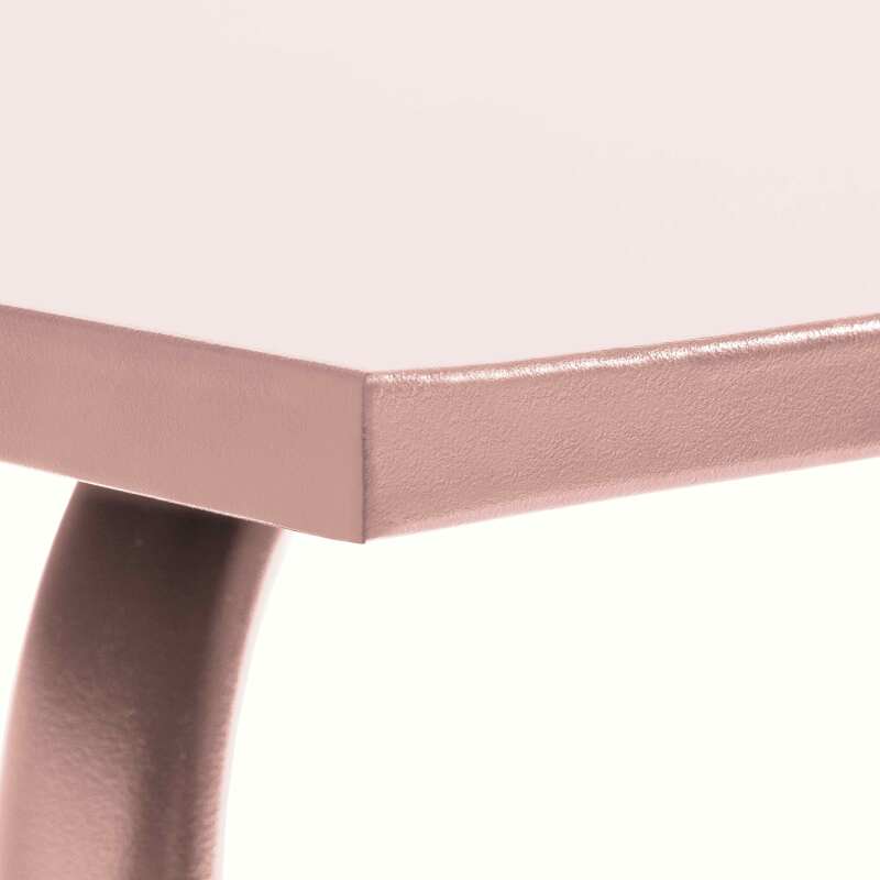 Table de restaurant carré en métal 4 personnes 70x70 cm (4/5)