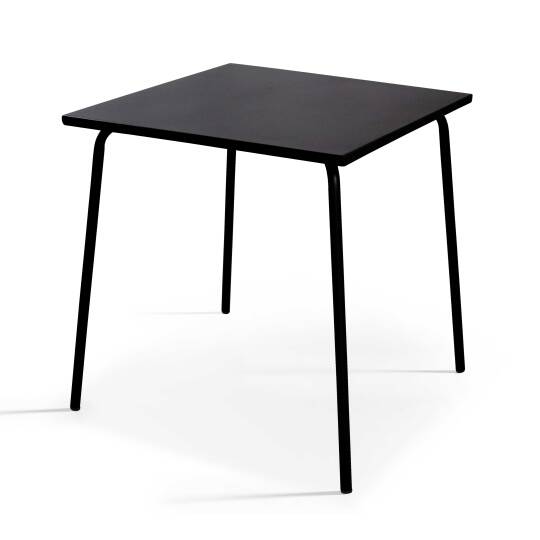 Table de restaurant carré en métal 4 personnes 70x70 cm | Mobeventpro