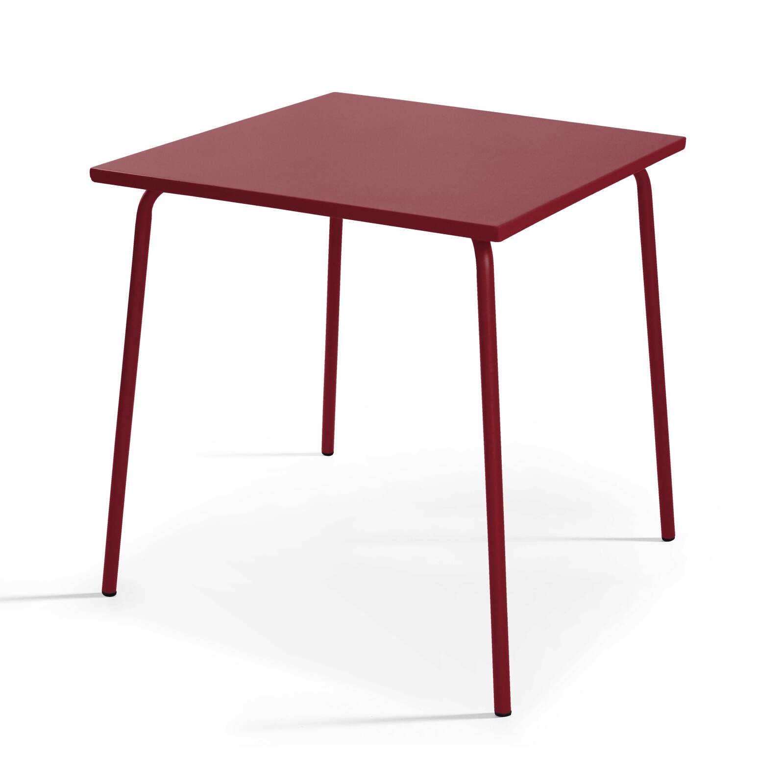 Table de restaurant carré en métal 4 personnes 70x70 cm
