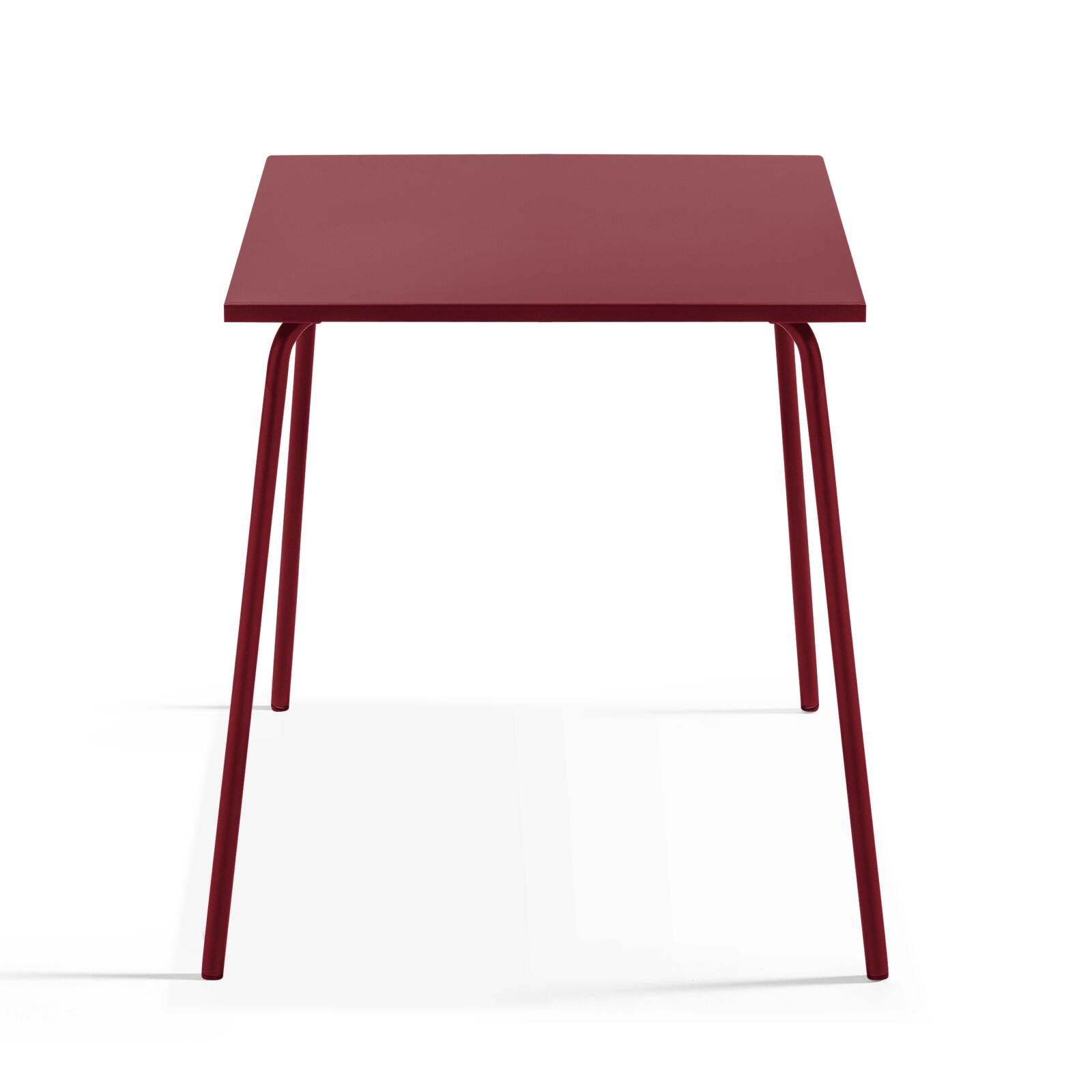 Table de restaurant carré en métal 4 personnes 70x70 cm