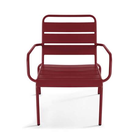 Fauteuil de terrasse bas en métal (2/4)