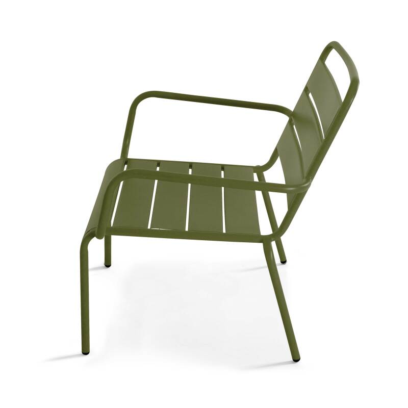 Fauteuil de terrasse bas en métal (4/5)