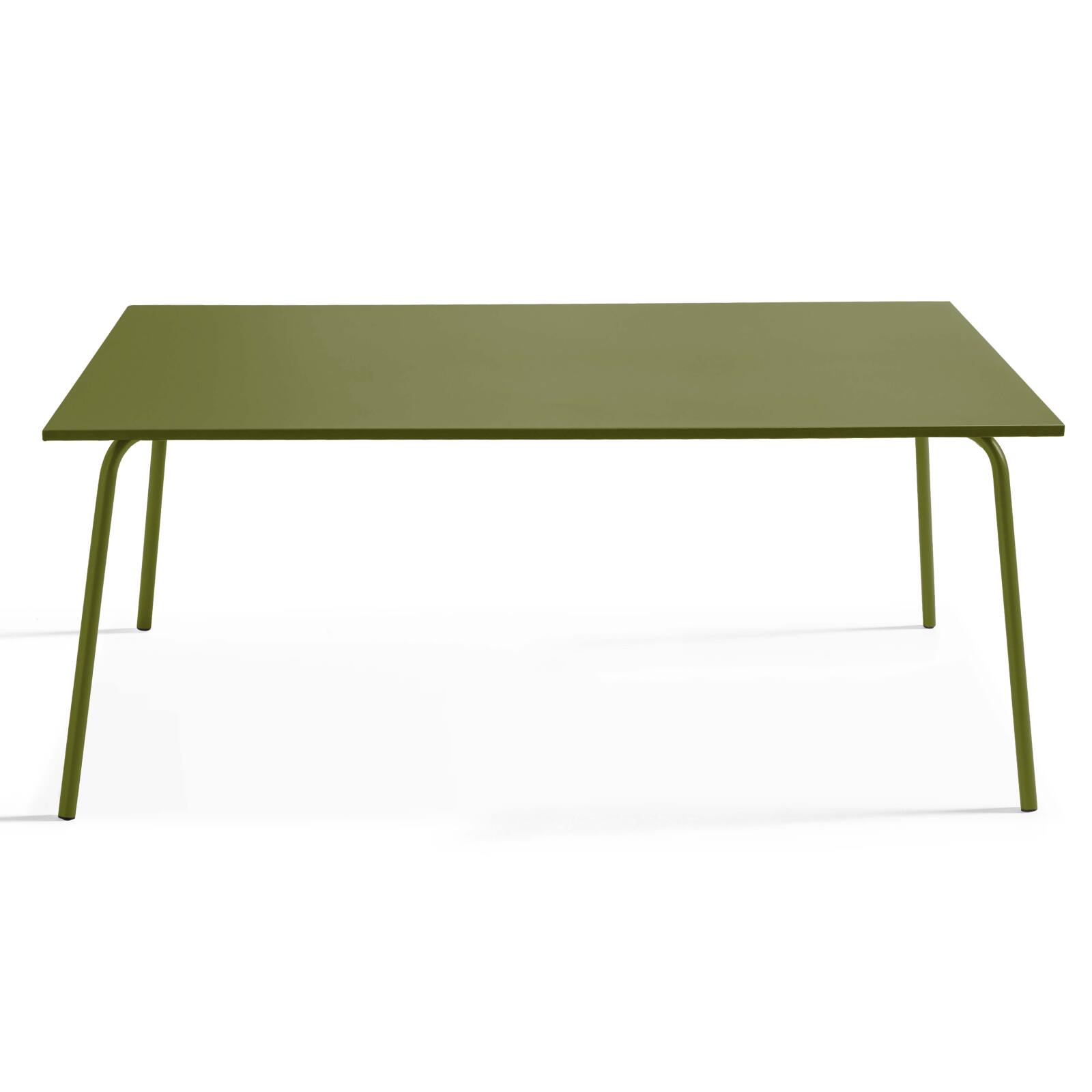 Ensemble table rectangulaire 180 cm et 8 chaises en métal