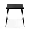 Table de terrasse bistrot carrée en métal 70x70 cm et 2 chaises
