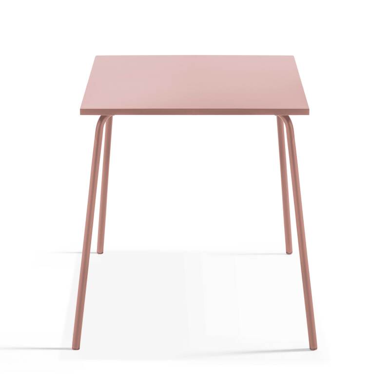 Table de terrasse carrée en métal 70x70 cm et 4 chaises (2/8)