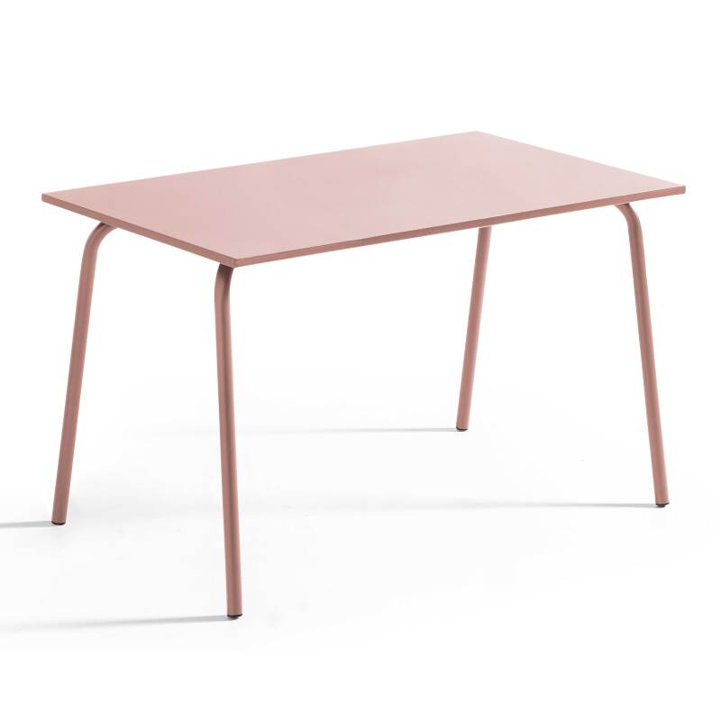 Table de terrasse en métal 120x70 cm et 4 chaises avec accoudoirs (2/8)