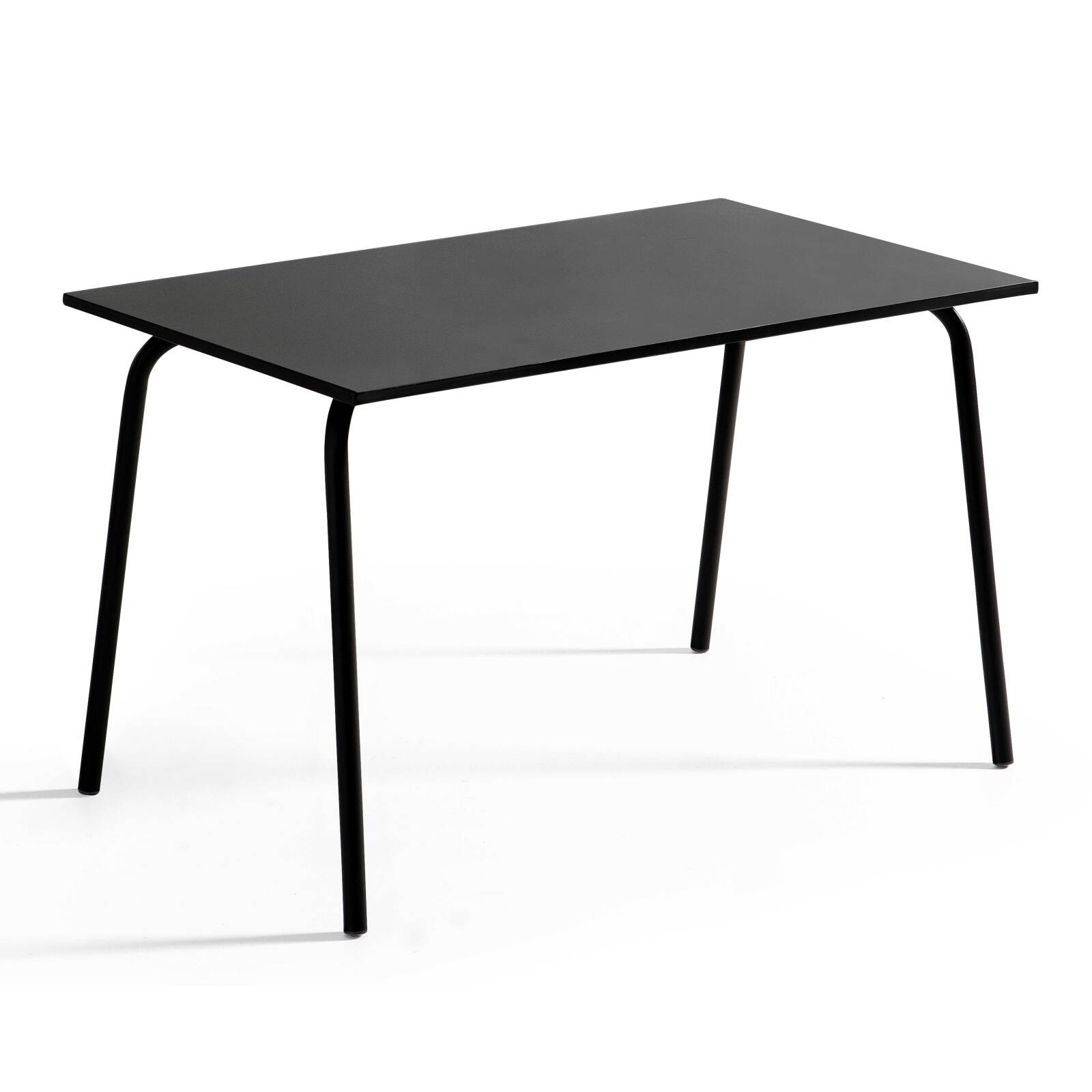 Table de restaurant en métal 6 personnes 120x70 cm