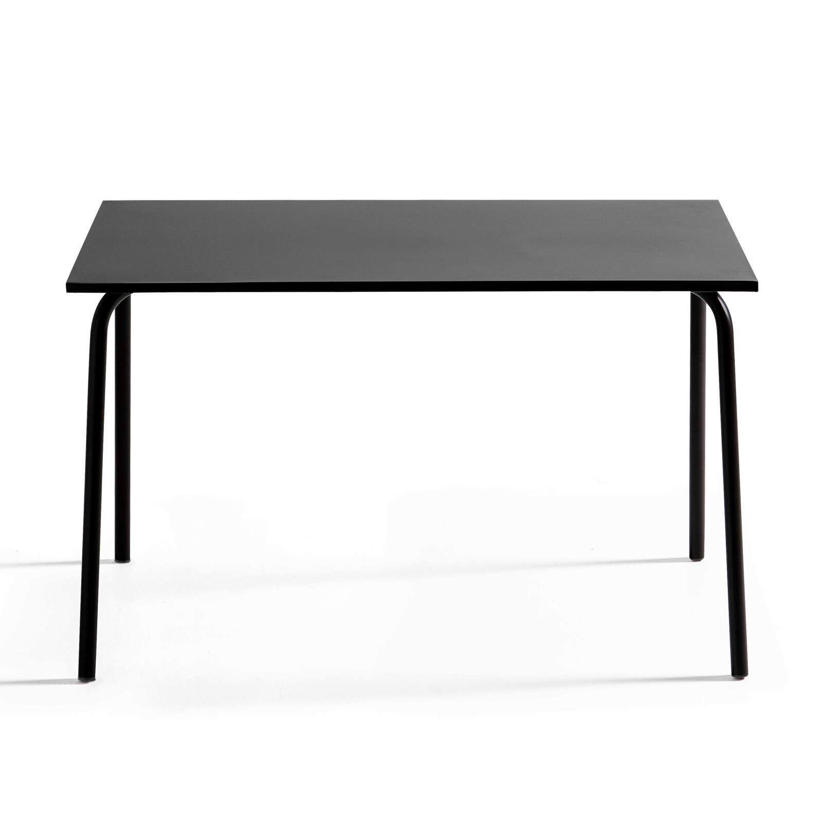 Table de restaurant en métal 6 personnes 120x70 cm