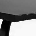 Table de restaurant en métal 6 personnes 120x70 cm