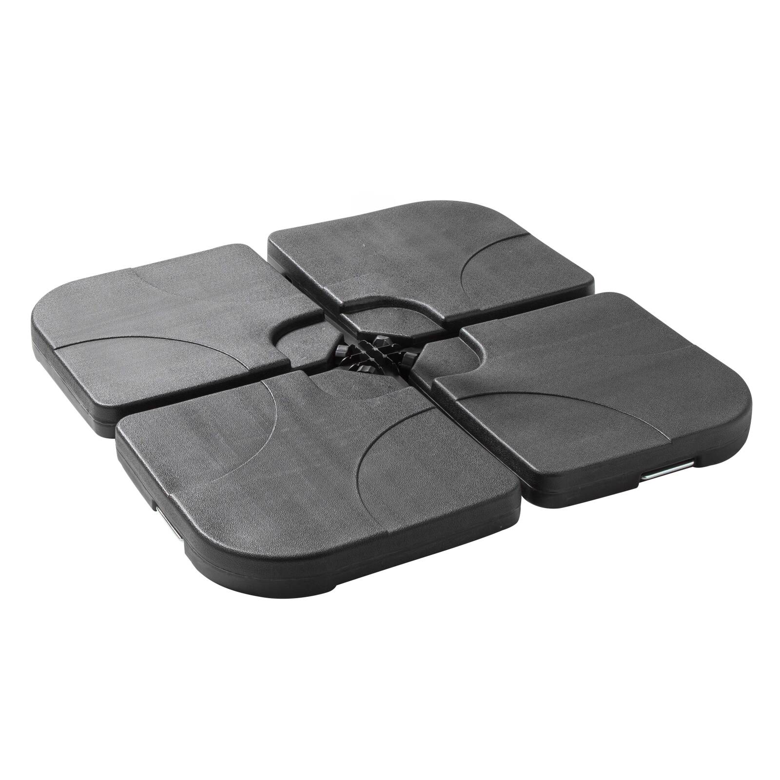 4 dalles de lestage à remplir pour parasol professionnel - 16kg 4 dalles de lestage à remplir pour parasol professionnel - 16kg