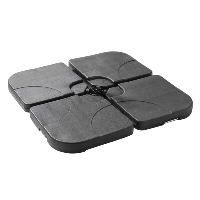 4 dalles de lestage à remplir pour parasol professionnel - 16kg