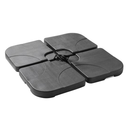 4 dalles de lestage à remplir pour parasol professionnel - 16kg