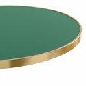 Plateau de table rond en contreplaqué avec revêtement stratifié et bords en aluminium ⌀60 cm