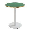 Plateau de table rond en contreplaqué avec revêtement stratifié et bords en aluminium ⌀60 cm