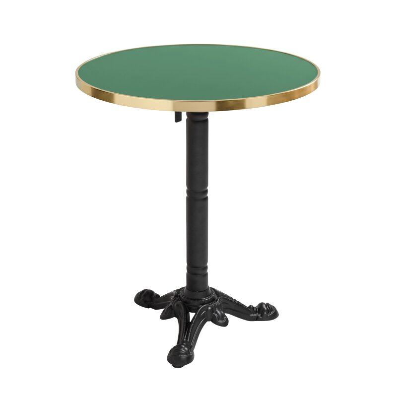 Plateau de table rond en contreplaqué avec revêtement stratifié et bords en aluminium ⌀60 cm (5/6)