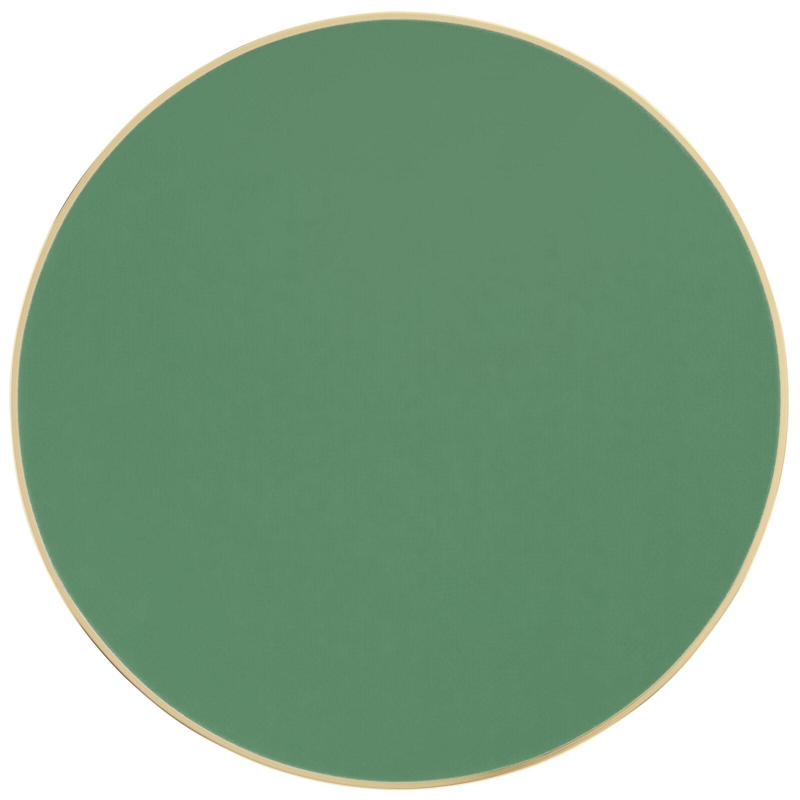 Plateau de table rond en contreplaqué avec revêtement stratifié et bords en aluminium ⌀60 cm