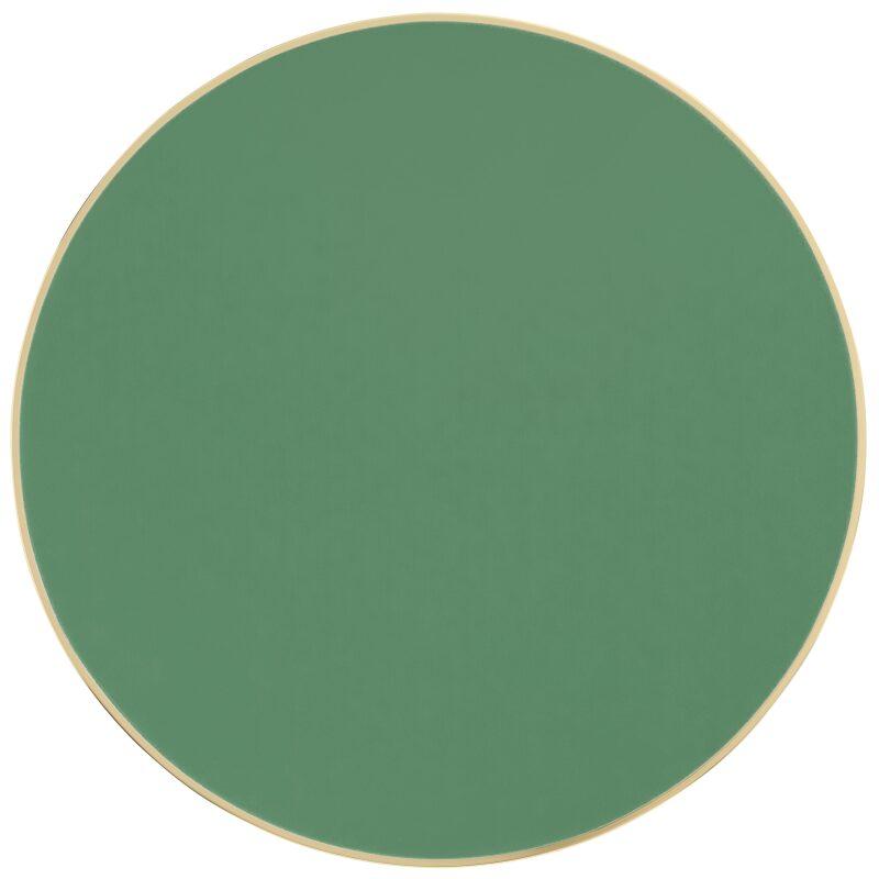 Plateau de table rond en contreplaqué avec revêtement stratifié et bords en aluminium ⌀60 cm