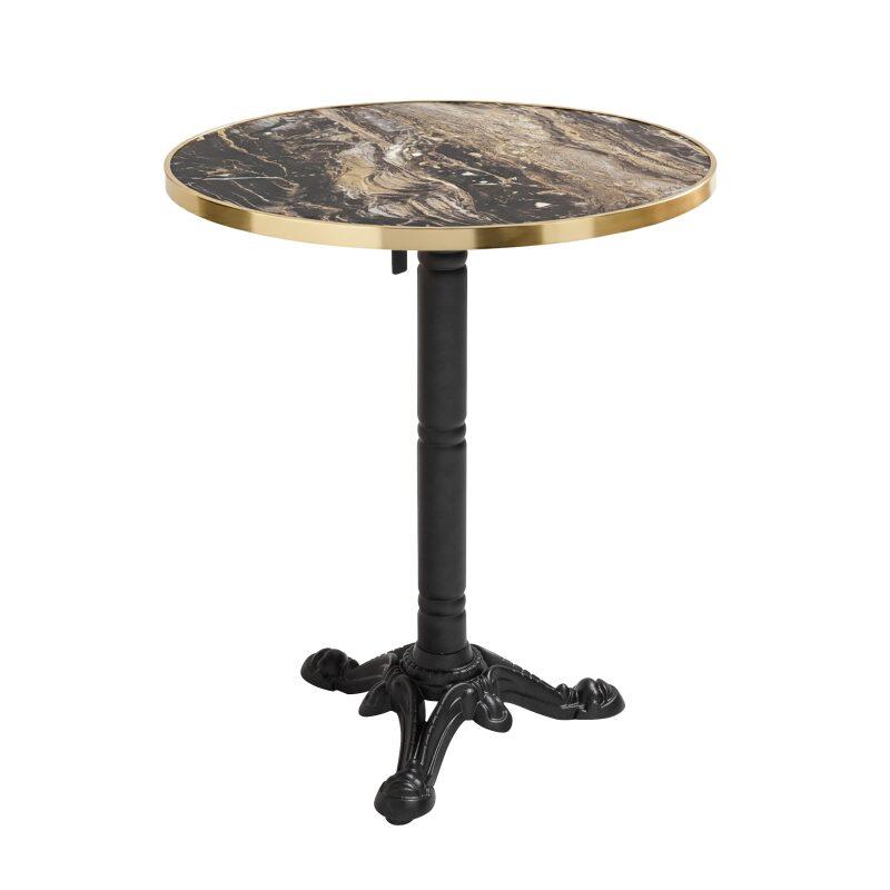 Plateau de table rond en contreplaqué avec revêtement stratifié et bords en aluminium ⌀60 cm (5/7)