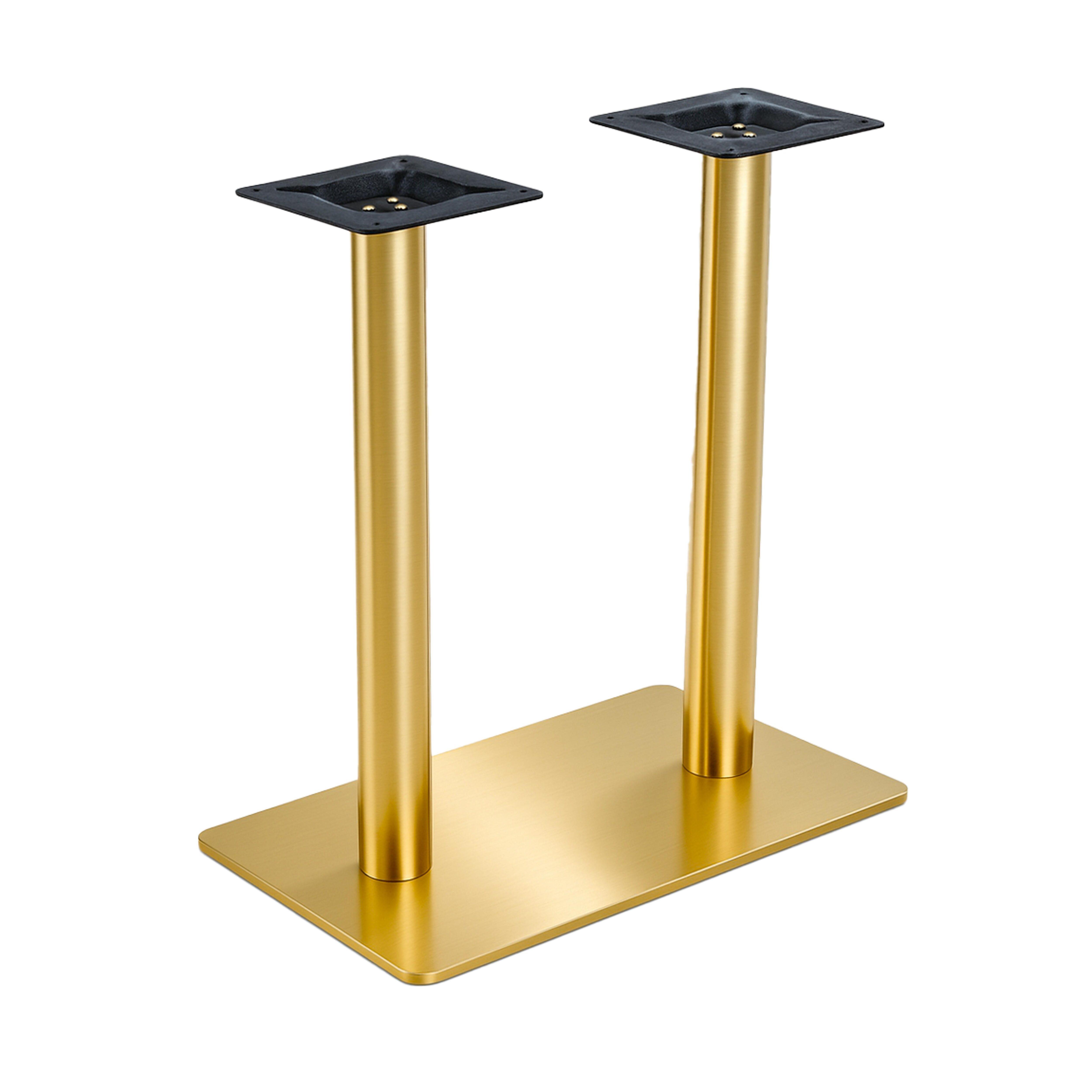 Pied de table de restaurant métal double 72 cm