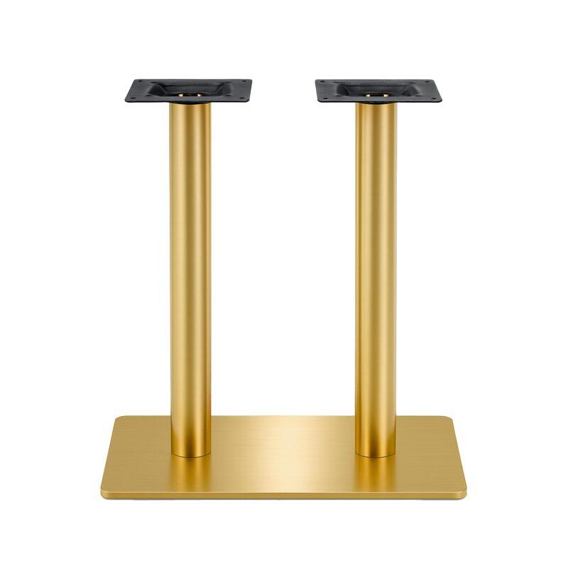 Pied de table de restaurant métal double 72 cm