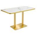 Pied de table de restaurant métal double 72 cm