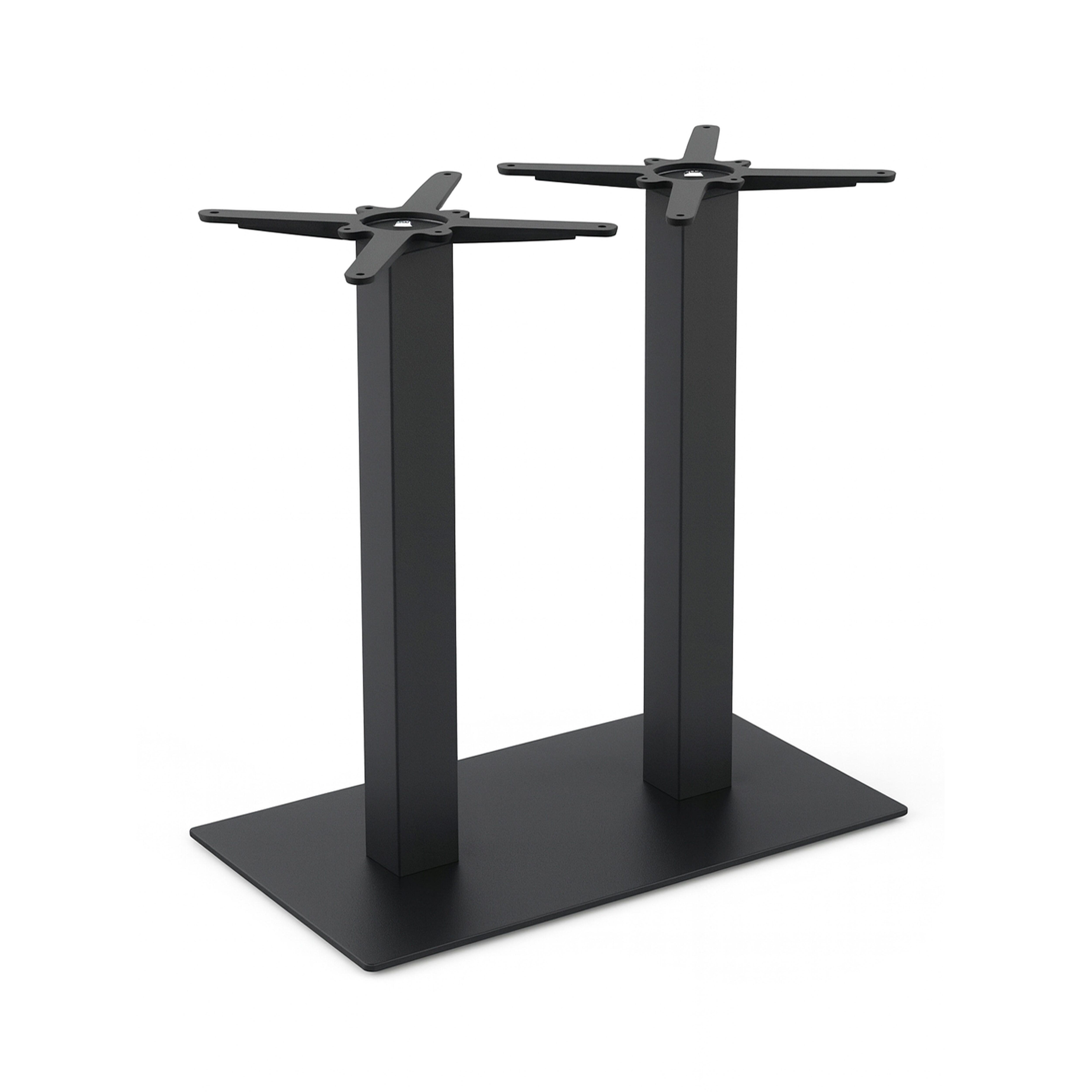 Pied de table de restaurant métal double 72 cm