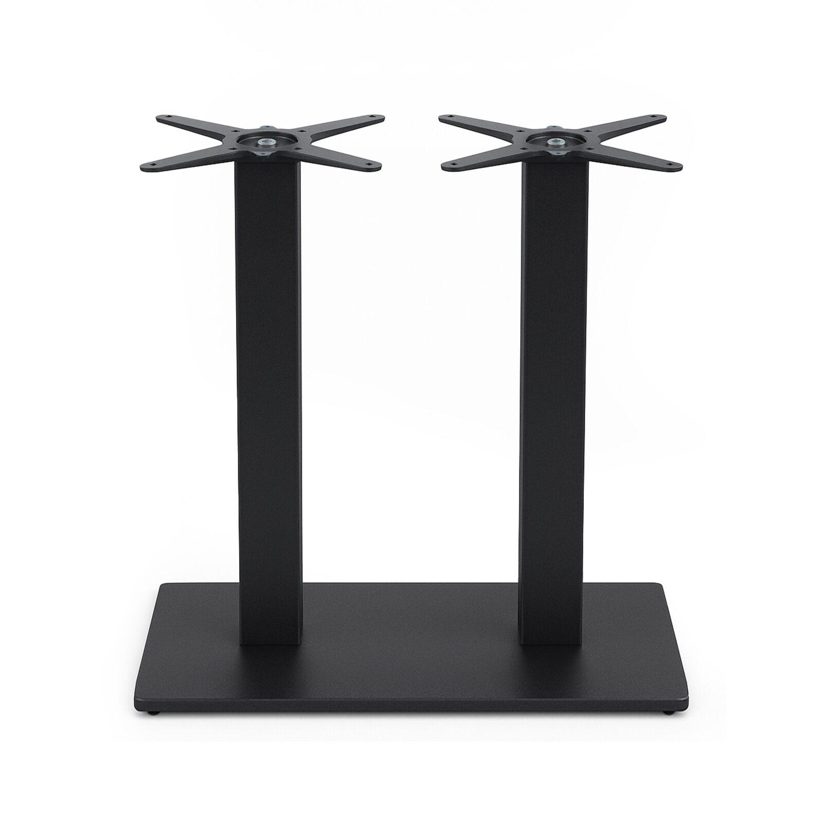 Pied de table de restaurant métal double 72 cm
