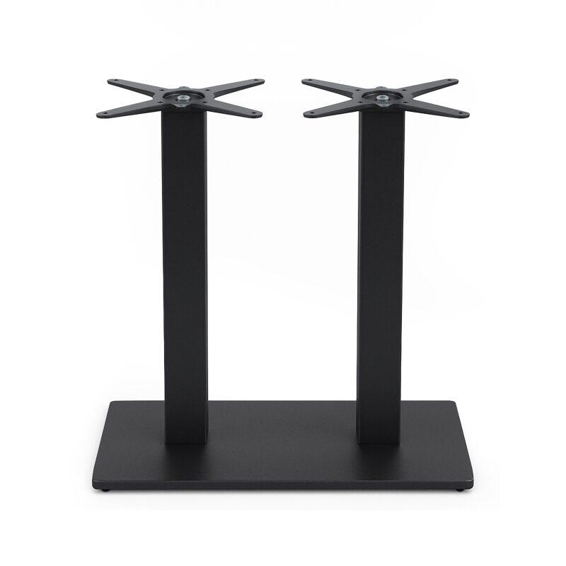 Pied de table de restaurant métal double 72 cm