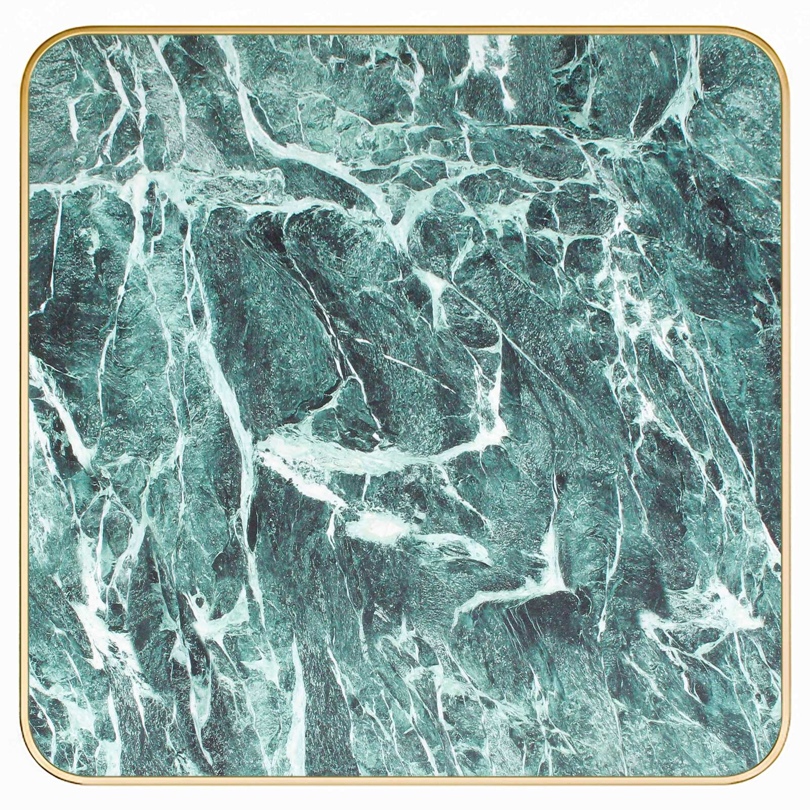 Plateau de table en stratifié 70x70 cm avec bords en aluminium