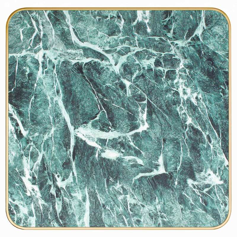 Plateau de table en stratifié 70x70 cm avec bords en aluminium (2/6)