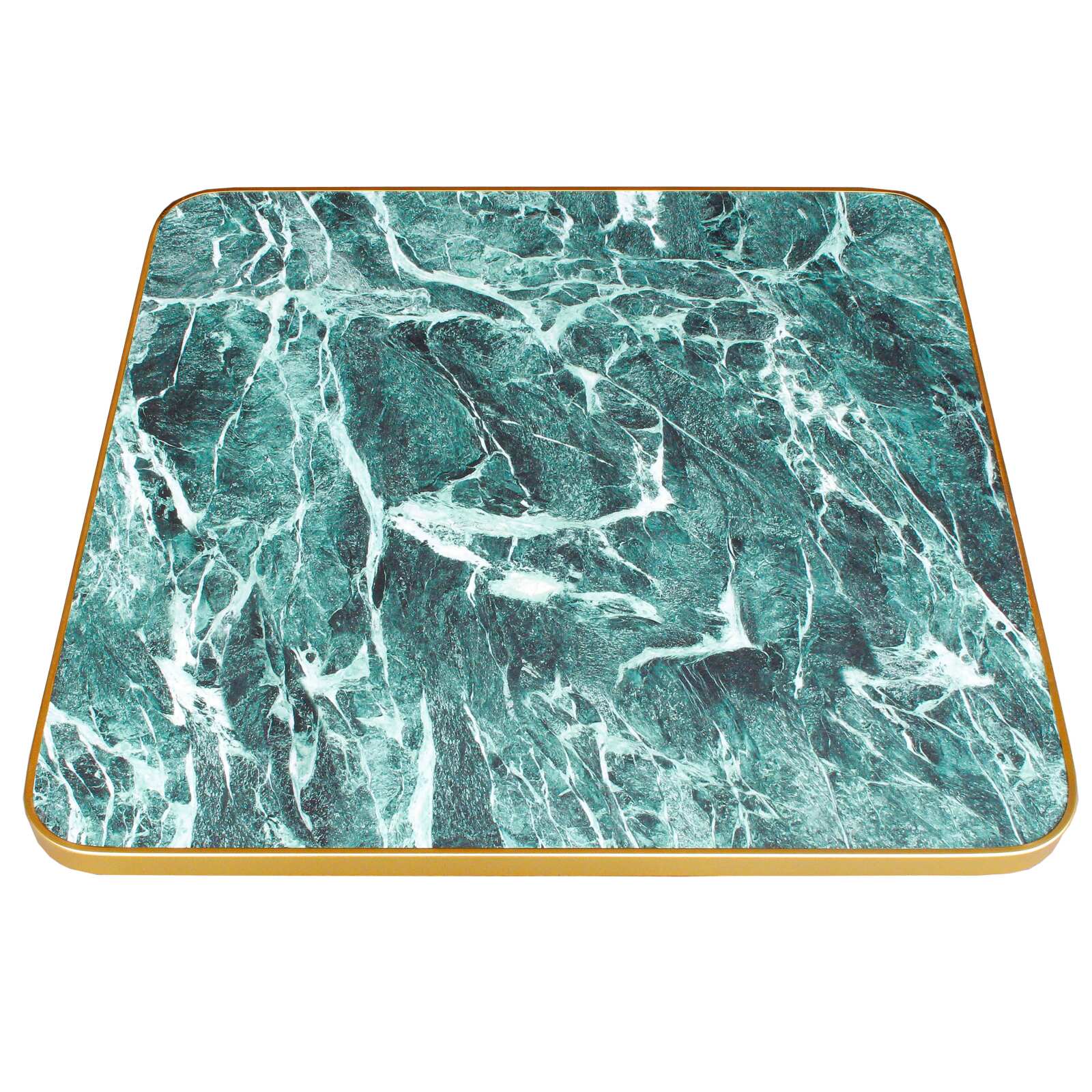 Plateau de table en stratifié 70x70 cm avec bords en aluminium