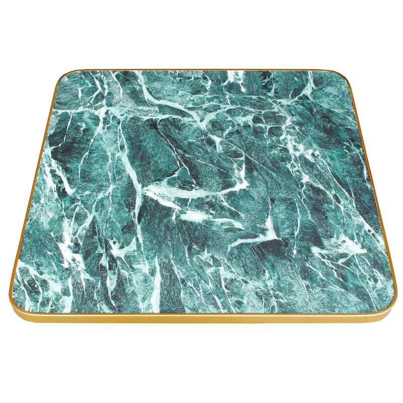 Plateau de table en stratifié 70x70 cm avec bords en aluminium (5/6)