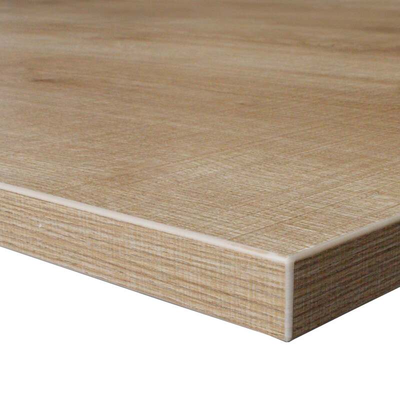 Plateau de table en aggloméré 120x60 cm avec revêtement mélaminé (3/4)