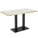Plateau de table en stratifié 120x60 cm avec bords en aluminium