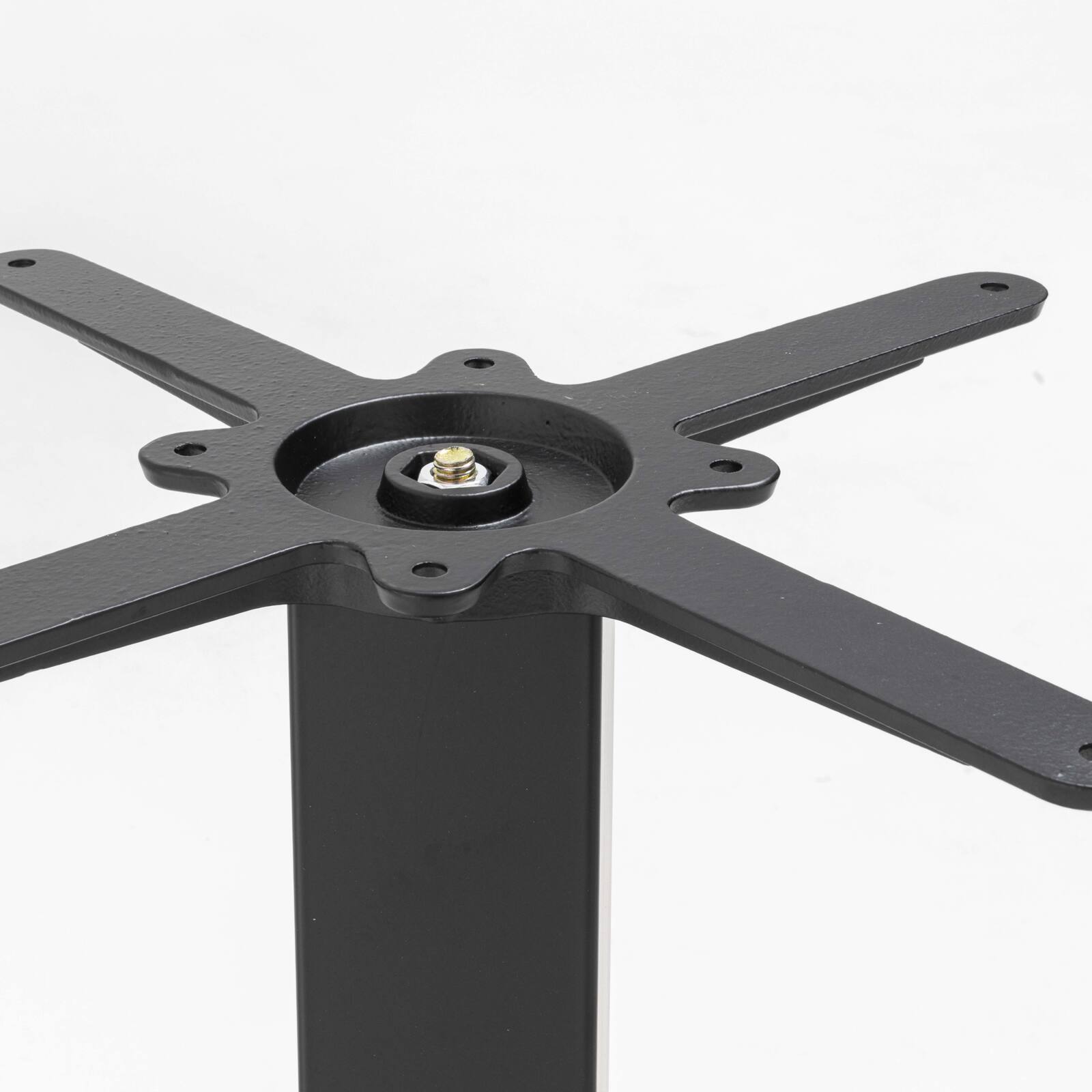 Pied de table de restaurant métal double 72 cm