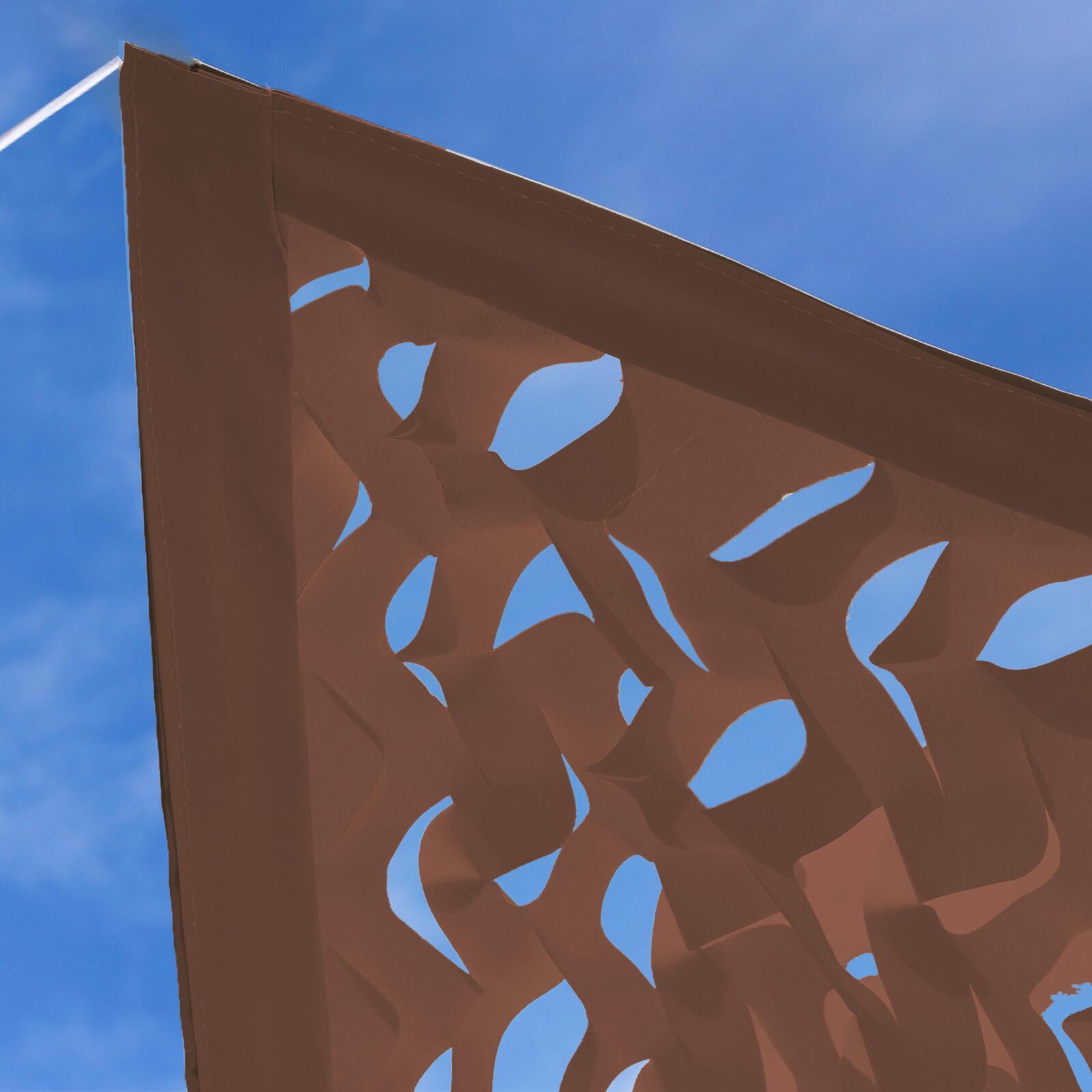 Voile d'ombrage camouflage réversible 3x4m