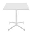Table de restaurant carrée inclinable en métal 4 personnes 70x70 cm