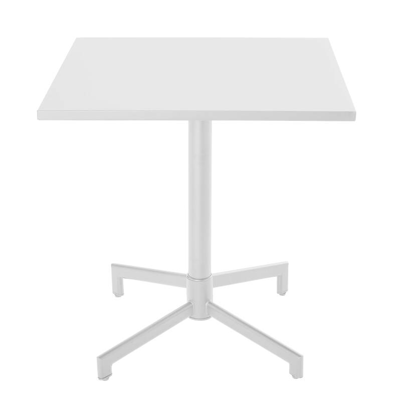 Table de restaurant carrée inclinable en métal 4 personnes 70x70 cm