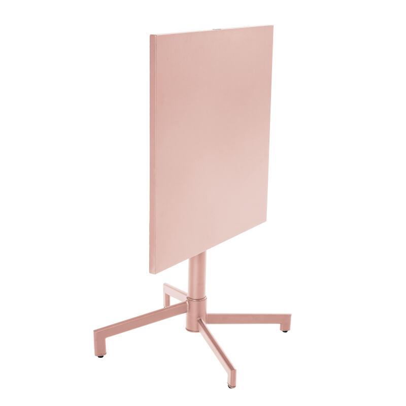 Table de restaurant carrée inclinable en métal 4 personnes 70x70 cm (2/5)