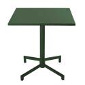 Table de restaurant carrée inclinable en métal 4 personnes 70x70 cm