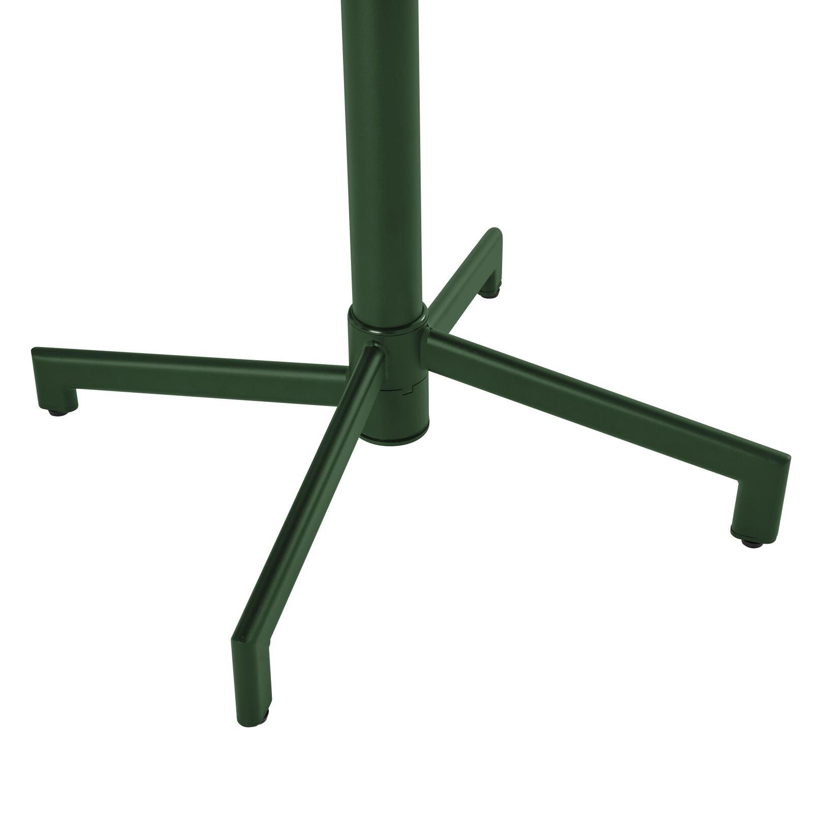 Table de restaurant carrée inclinable en métal 4 personnes 70x70 cm