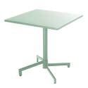 Table de restaurant carrée inclinable en métal 4 personnes 70x70 cm