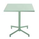 Table de restaurant carrée inclinable en métal 4 personnes 70x70 cm
